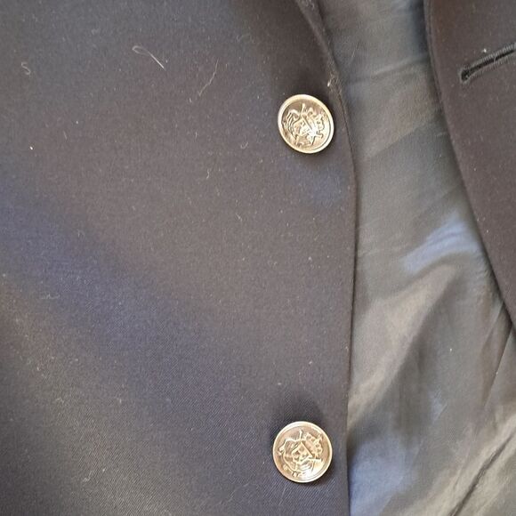 Michael Michael Kors Blazer Men's 46L Black Wool Office Career Formal Evening - Picture 5 of 11